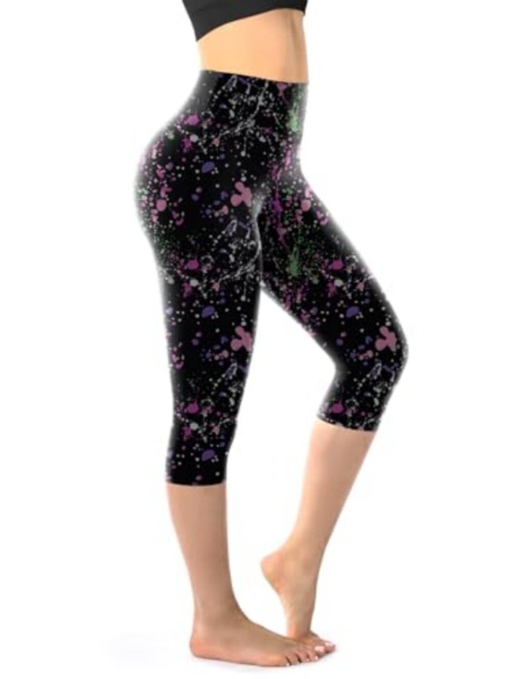 Women's High Waisted Capri Leggings Buttery Soft Gym Yoga Workout